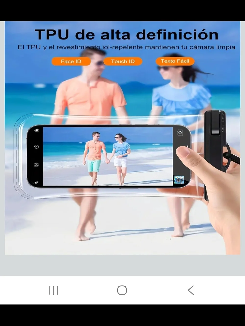 2 Pack Universal Waterproof Phone Pouch-Clear Protective Case with Lanyard